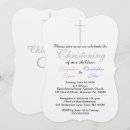 Search for boy and girl twin baptism invitations Pink