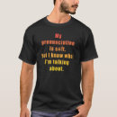 Search for pronunciation tshirts What