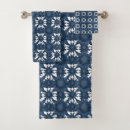 Search for indigo blue bath towels Geometric