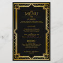 Search for 1920s menus Black and gold