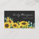 Search for chalkboard business cards Sunflower