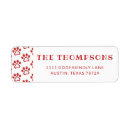Search for funny christmas return address labels red and white