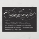 Search for black and white engagement party invitations Formal