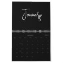 Search for black and white calendars Minimalist