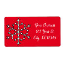 Search for holiday business labels Snowflakes