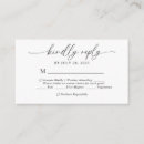 Search for without meal choice wedding rsvp cards Black and white