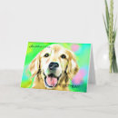 Search for golden retriever birthday cards Yellow