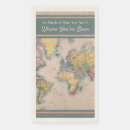 Search for map napkins Wanderlust