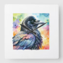 Search for raven clocks Watercolor