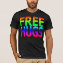 Search for free hugs tshirts Rainbow