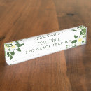 Search for teacher name plates Floral