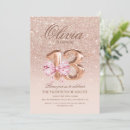 Search for rose gold 13th birthday invitations Sparkle