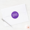 Search for purple name tags stickers Typography