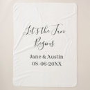 Search for wedding date blankets Couple name date