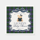 Search for blue and green plaid napkins We can bearly wait