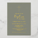 Search for green baptism invitations Modern