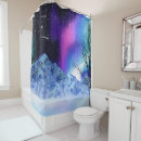 Search for winter shower curtains Aurora borealis