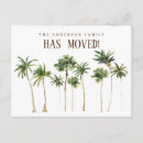 Search for palm tree moving announcement cards We've moved