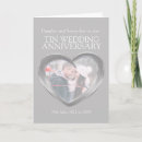 Search for 10th wedding anniversary cards Heart