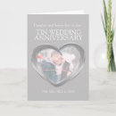 Search for 10th wedding anniversary cards Heart