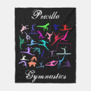 Search for gymnastics fleece blankets Girl