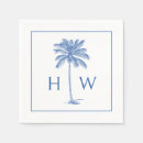 Search for palm tree napkins Blue