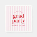 Search for pink graduation napkins Typography