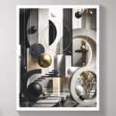 Search for black white 3d art Abstract