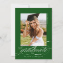 Search for green graduation invitations Modern