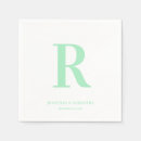 Search for pink and green monogram napkins Classic