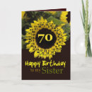 Search for sisters 70th birthday cards Flower