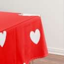 Search for red and white tablecloths Valentines
