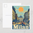 Search for milan italy postcards Watercolor