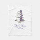 Search for wedding favor blankets Purple