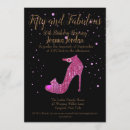 Search for gold high heel shoe invitations Elegant