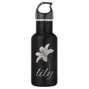 Search for floral water bottles White