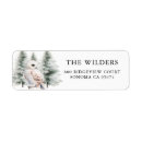 Search for owl return address labels Rustic