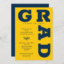 Search for yellow and blue graduation invitations Graduate