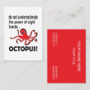 Search for octopus business cards Beach