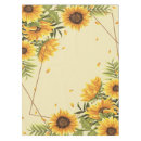 Search for the sunflower tablecloths Yellow