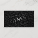 Search for athletic business cards Fitness instructor