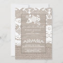 Search for burlap and lace wedding invitations barn