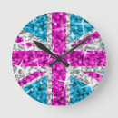 Search for british union jack clocks Blue