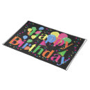 Search for happy birthday placemats Party