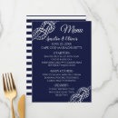 Search for nautical wedding menus Classic