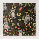 Search for raccoon puzzles Illustration