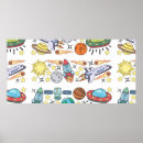 Search for vintage space posters Black