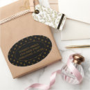 Search for gold and black oval stickers Chic