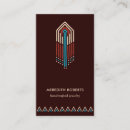 Search for tribal business cards Turquoise