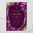Search for purple first communion invitations Holy